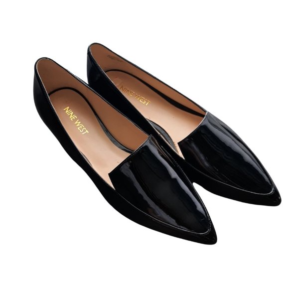Nine West Abay Loafer - Patent Leather Ballet Flats 6M - NWOT - Picture 1 of 6